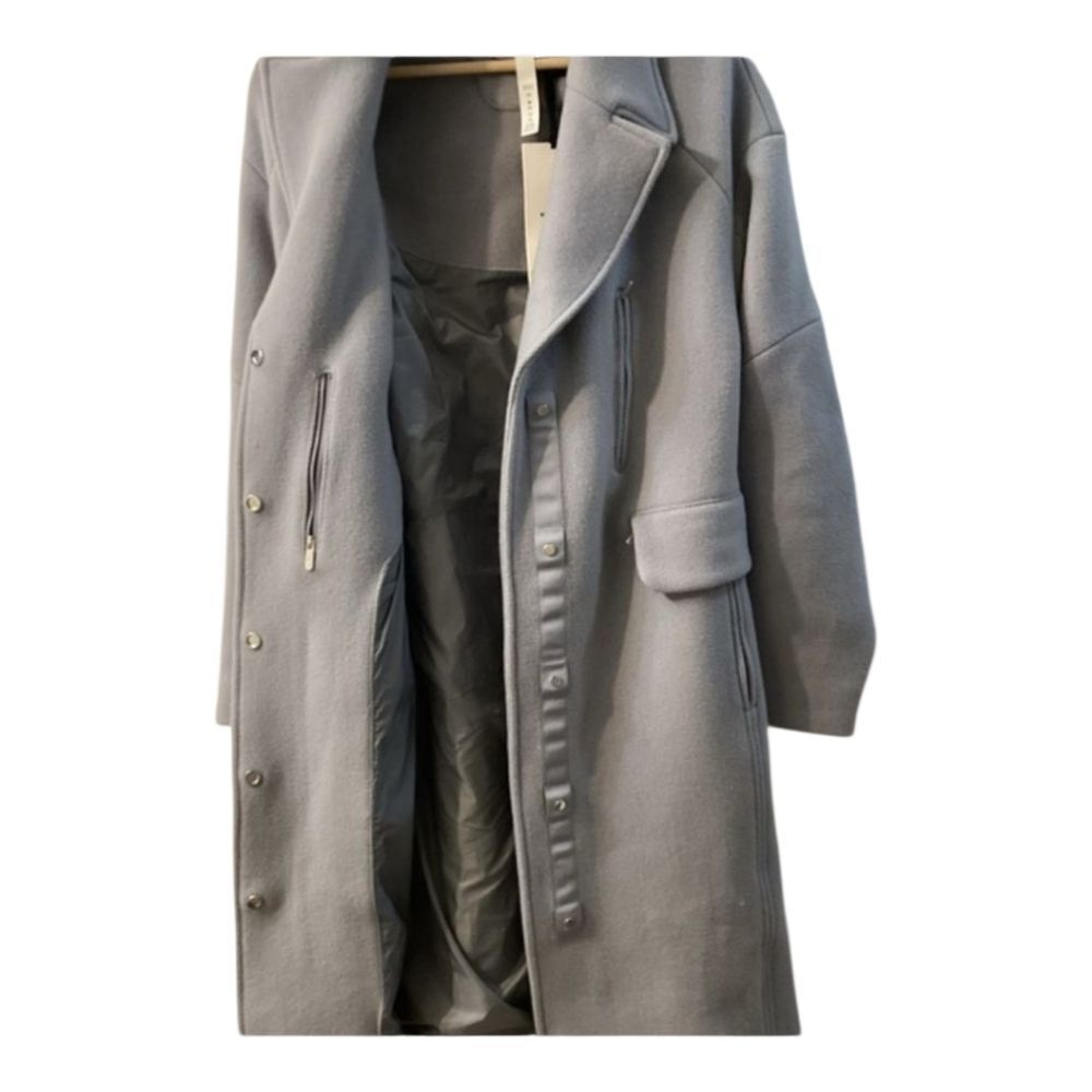 Lululemon Wool Long Wrap Coat Light Gray Oversized Jacket Size 4 NWT - Picture 12 of 16
